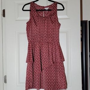 Burgundy summer dress